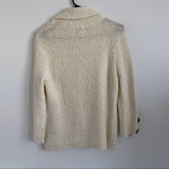 eci Teddy Cardigan Blazer Sweater SZ M (fits like a small) - Picture 2 of 9